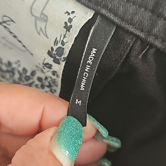 Guess Women's Cotton Blazer With Bell Sleeves Medium Black - Picture 9 of 16